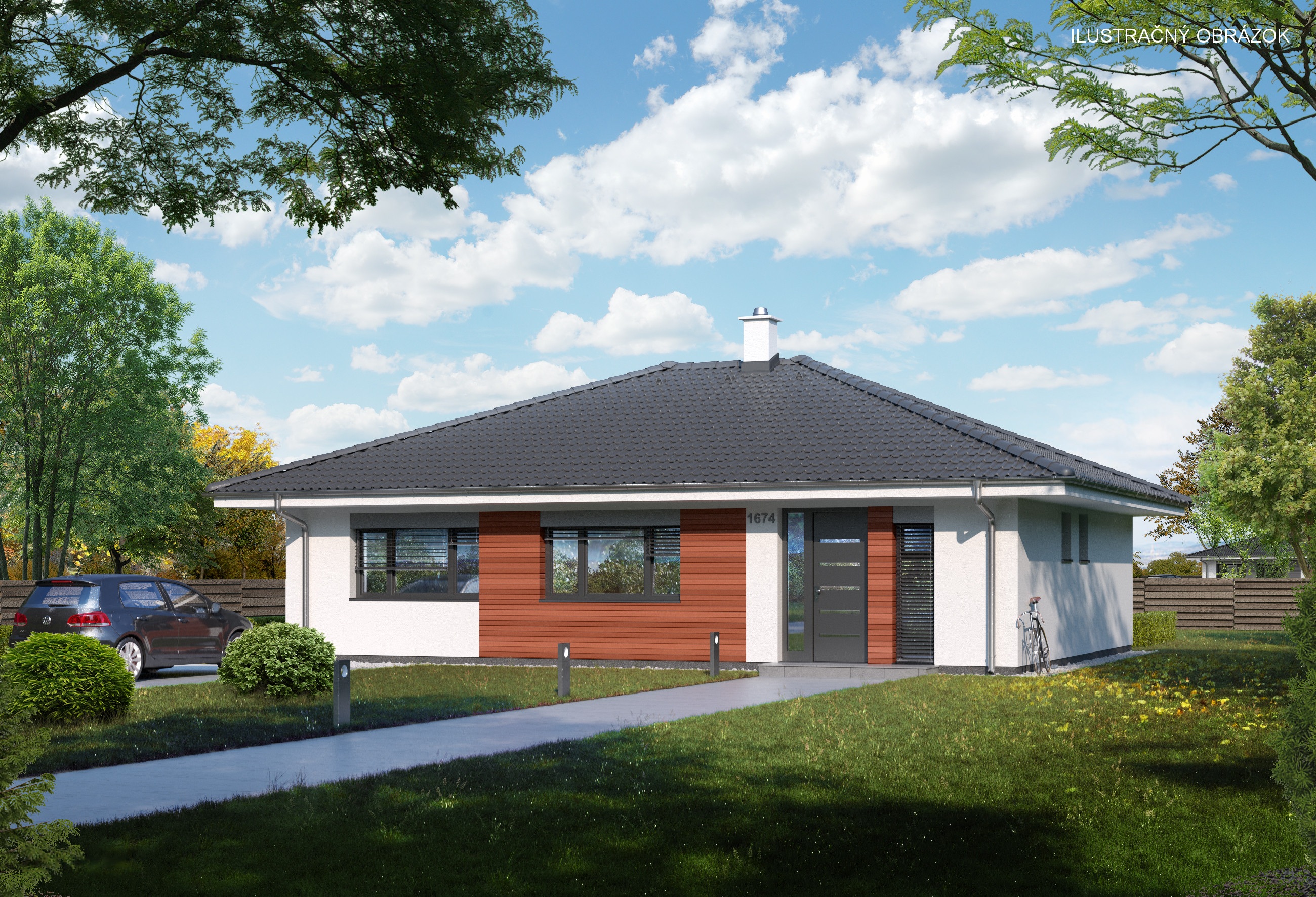 QE Balance 102 – vyvážený priestor – rodinný dom 91.5 m² na kľúč, QE4DOMY Nitra